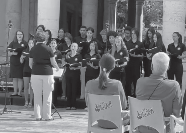 The Sidwell Chamber Chorus performed three times in Tuscany.